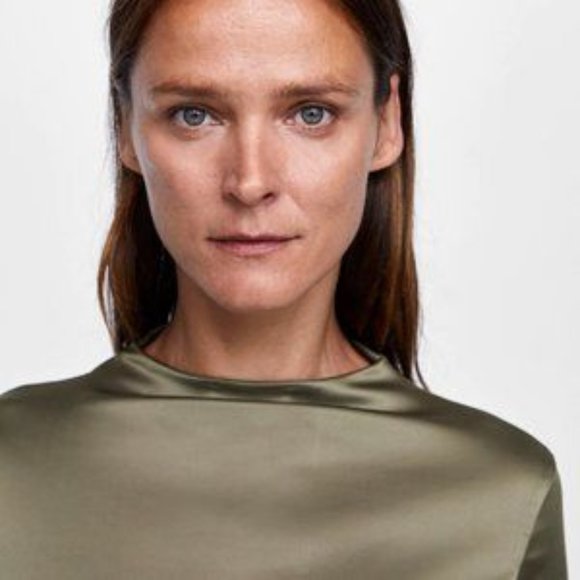 ZARA | Satin Dress - Picture 3 of 8